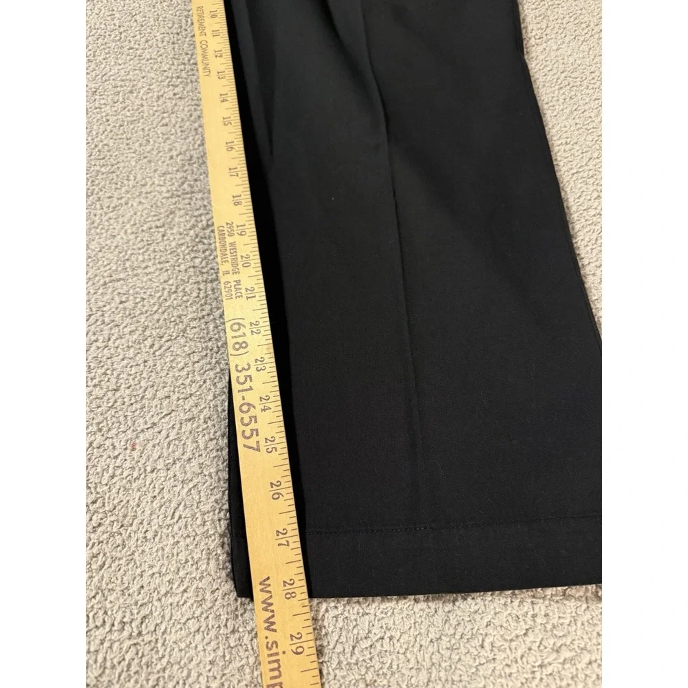 Vintage 90's Tommy Hilfiger Men's 38x30 Dress Pants Pleated Black Chino Cuffed